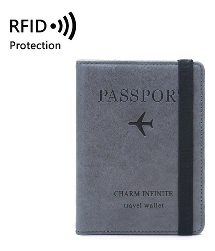 Cartera Con Tarjetero De Viaje Y Pasaporte Con Protección Rf