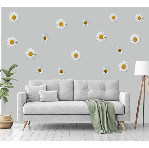 Vinilo Pared Trama Margaritas Wall Sticker