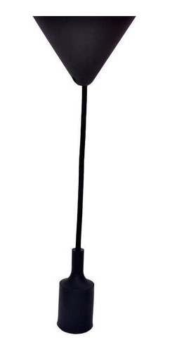 Imagem 3 de 4 de Soquete Retro Vintage E27 Preto Pendente
