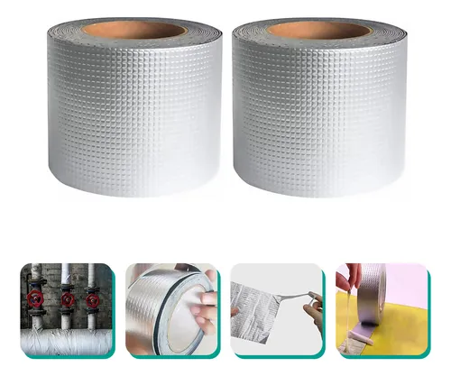 Cinta Para Techos, Lámina De Aluminio, Impermeable, Resisten