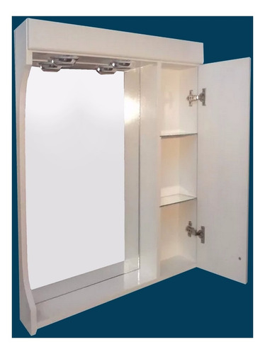Botiquin Espejo Baño Laqueado 2 Luces 60x70 Oferta!!