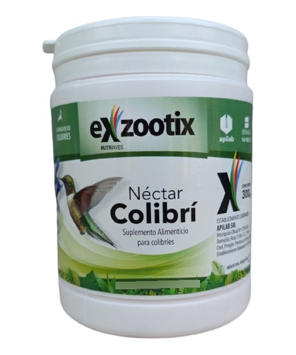 Alimento Nectar Colibri Picaflor  Exzootix X 300grs Caba