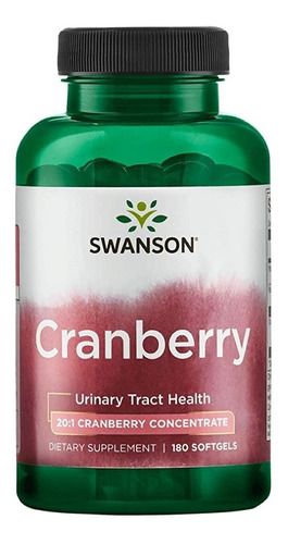 Cranberry Swanson 180 Softgels Made Usa