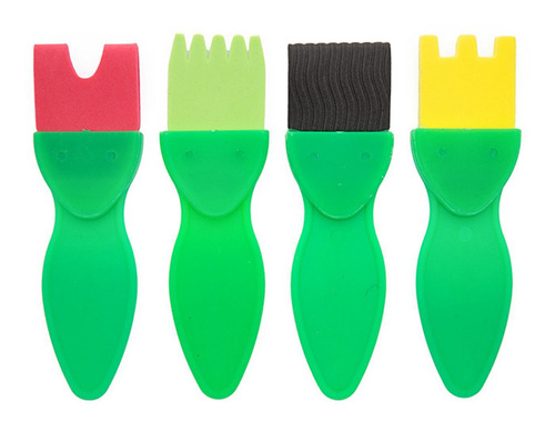 Kit De Pinceles Para Pintar Con Esponja De Aprendizaje