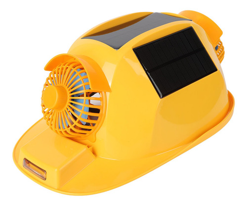 Casco Duro Con Ventilador Solar, Casco Doble, Ligero, De Seg