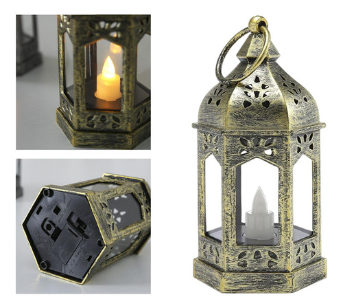 6 Linterna Led Elegante Para Decoración Del Hogar 6 Piezas