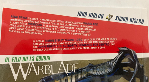 Comic Image Wildstorm: Warblade (de Los Wildcats) - El Filo De La Navaja. Historia Completa. Editorial Norma