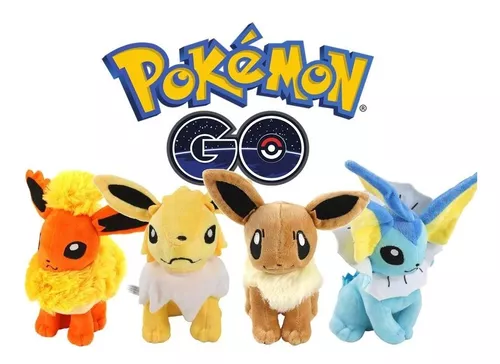 Jolteon Evoluções Evolution Eevee Pokemon Pelúcia 17cm