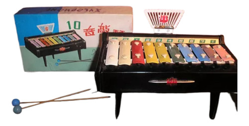 Xilofon 10 Notas Chapa En Caja Año.70 China Devoto Toys