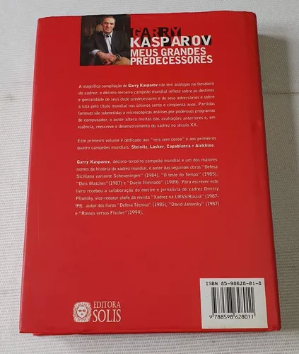 Meus Grandes Predecessores Vol 3 - Garry Kasparov - Traça Livraria e Sebo