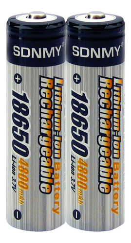 Batería Recargable 18650 4800mah 3.7v Pack 2 Para Linternas