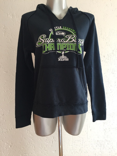 Sudadera Seattle Seahawks Hoodie Campeones Super Bowl Mujer