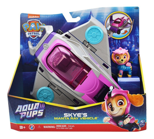 Paw Patrol Skye Manta Ray Vehicle Aqua Pups Spin Master