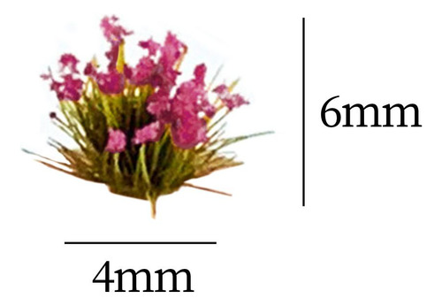 Racimo De Flores En Miniatura Mechones De Hierba Rosado