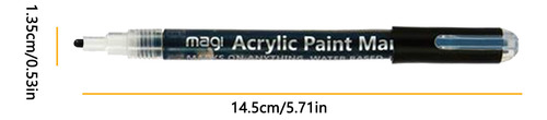 Rotulador De Pintura Acrílica De Color Diy, 5 Ml, 12 Colores