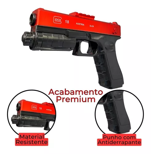 Arminha Pistola Glock lança Bolinhas de Gel Lançamento o melhor