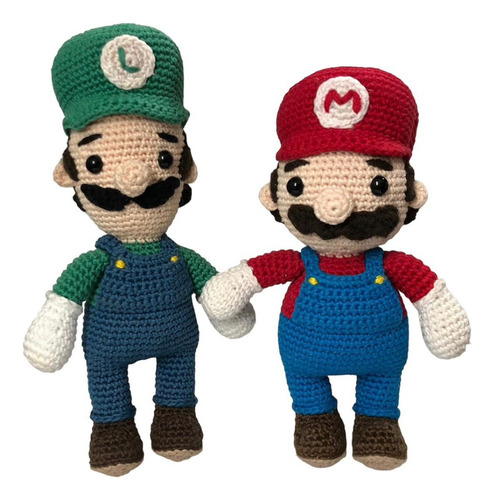 Peluche Mario Bross Y Luigui Amigurumi