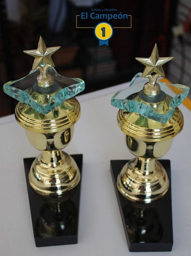 Lote De 8 Trofeos De Estrella, Para Cualquier Actividad