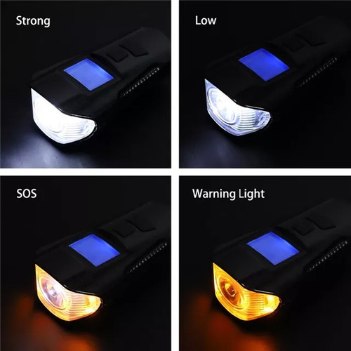Imagen 3 de 10 de Luz Delantera Con Timbre Y Velocímetro 3 En 1
