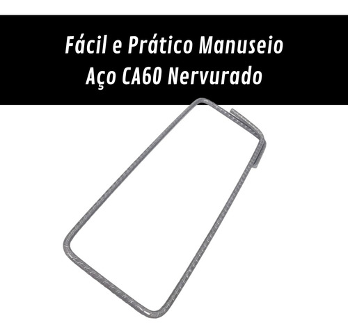 Estribo De Aço 7x27 Nervurado Vergalhão 20 Peças Aço Ca60