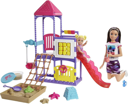 Barbie Babysistter Set Muñeca Skipper Parque