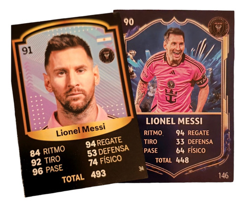 Lionel Messi // Cartas Estrellas Del Fútbol X 2