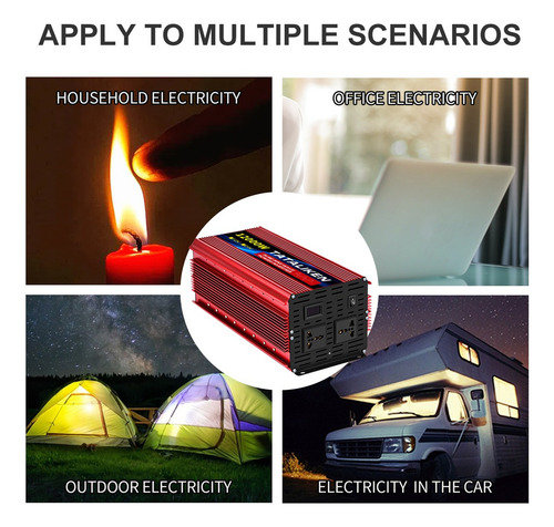 Inversor De Tensão 12000w 12v-220v, Onda Senoidal Pura
