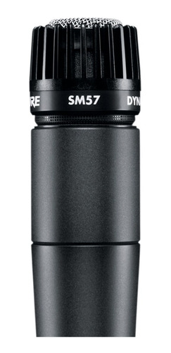 Micrófono Dinámico Shure Sm57 Para Instrumentos Y Voces Color Negro