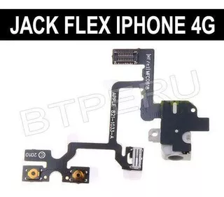 Flex Jack Audio Para iPhone 4 4g Repuesto Boton Volumen