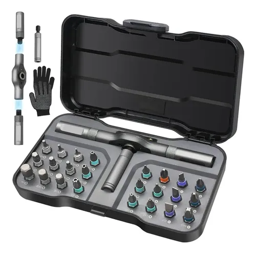 Jogo Chave Catraca 24 Em 1 Magnética Multi Bits Diy | MercadoLivre