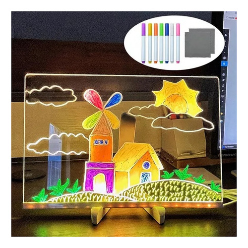 B Tablero Dibujo Para Niños Tableros Mágicos Emisores Luz