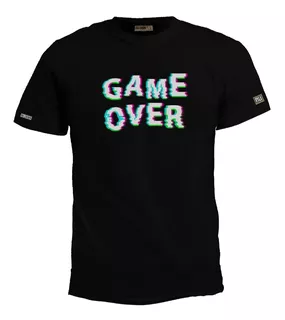 Camiseta Estampada Game Over Video Juego Inp Hombre Bto