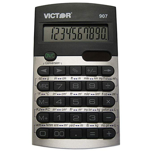 Victor 907 De 10 Dígitos Calculadora Función Estándar, Métri