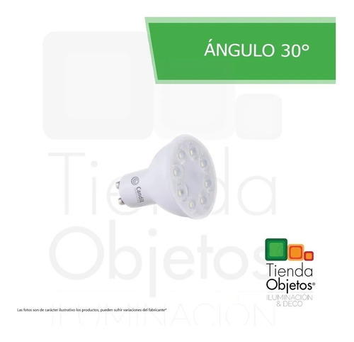 Imagen 5 de 9 de Pack 20 Lamparas Dicroica Led Candil 7w 30/100° 220v