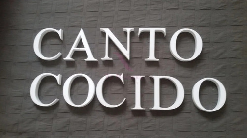 Letras Corporeas 3 Letras 120cm Tunombre Carteles Polifan