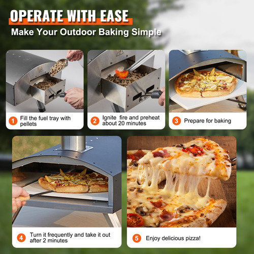 Horno Portatil Para Pizza Pollo Pescado 12 Inch