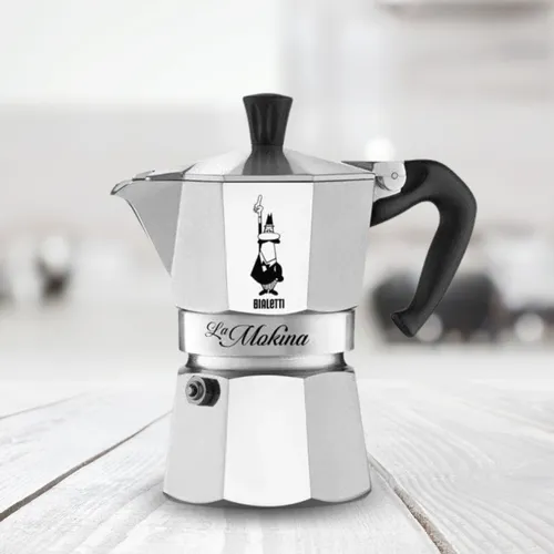Cafetera Bialetti La Mokina Tipo Italiana 1 2 Taza Aluminio