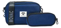 Comprar Cartera Bandolera Mv Movac Summer Neopreno Mujer Acabado De Los Herrajes Níquel Color Azul Correa De Hombro Negro Diseño De La Tela Liso