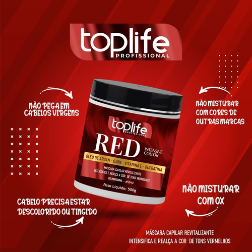 Máscara Matizadora Red Vermelho 500g Envio Imediato Original