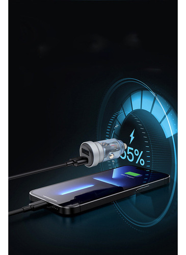 A Cargador De Coche Usb+carga Rápida Type-c Pd 30w