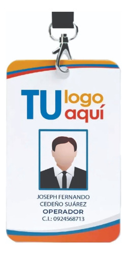 Credencial De Pvc A Todo Color Ambos Lados Blanco