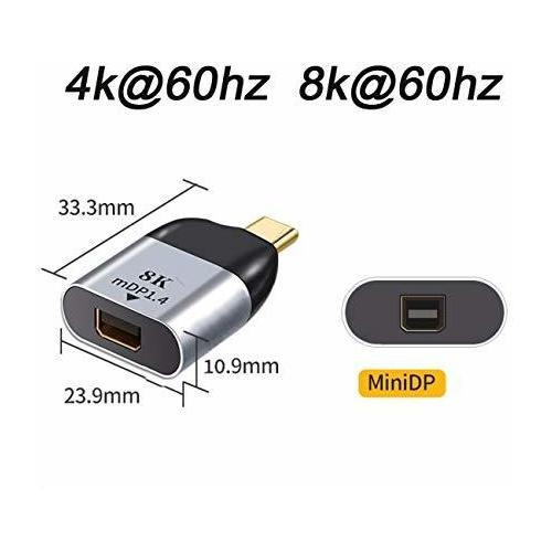 Adaptador Conversor Cablecc Usb-c Tipo C A Mini Dp Displaypo