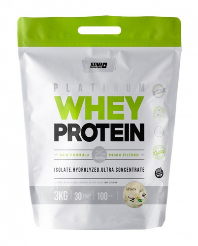 Premium Whey Protein 3 Kg Star Nutrition Proteína Concentrada