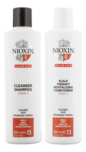 Nioxin-4 Shampoo + Acondicionador Para Cabello Teñido 300ml