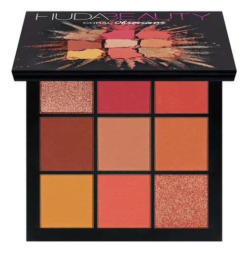 Sombra de olhos coral Huda Beauty Obsessions Palette