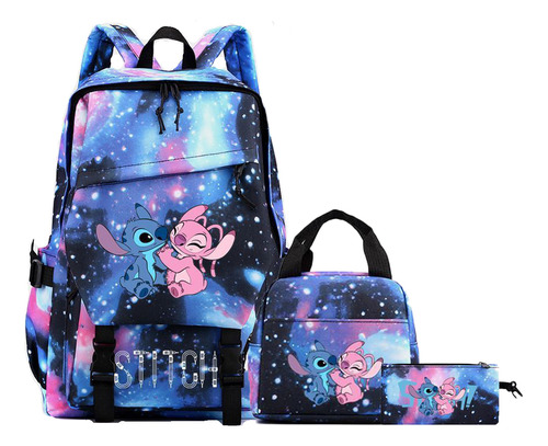 Set De Tres Piezas De Mochila Y Lonchera Lai Lilo And Stitch