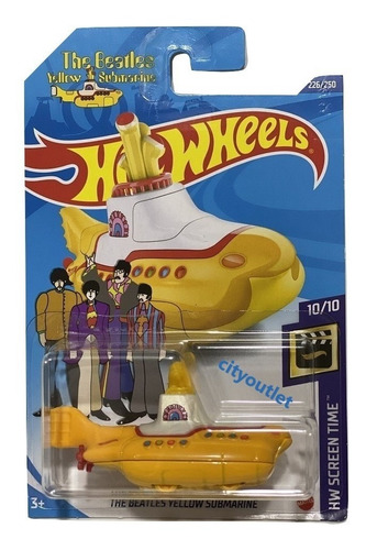 Hot Wheels 2020 The Beatles Yellow Submarine 226/250 T Hunt