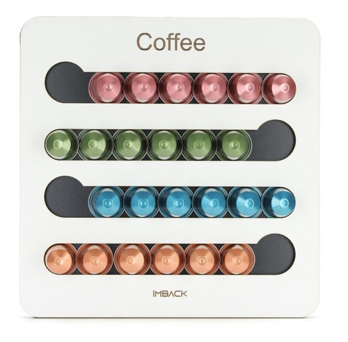Imagen 2 de 7 de Portacapsulas De Cafe Para Nespresso Organizador 24 Capsulas