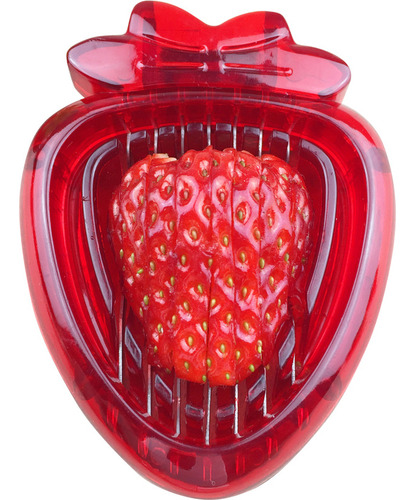 Cortadora De Fresas, Utensilio For Cortar Y Limpiar Frutas