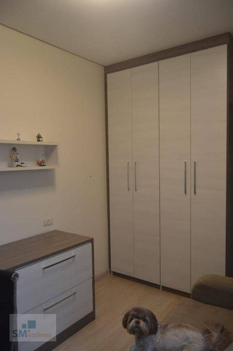 Cobertura Com 2 Dormitórios À Venda, 140 M² Por R$ 562.000,00 - Vila Pires - Santo André/sp - Co0162